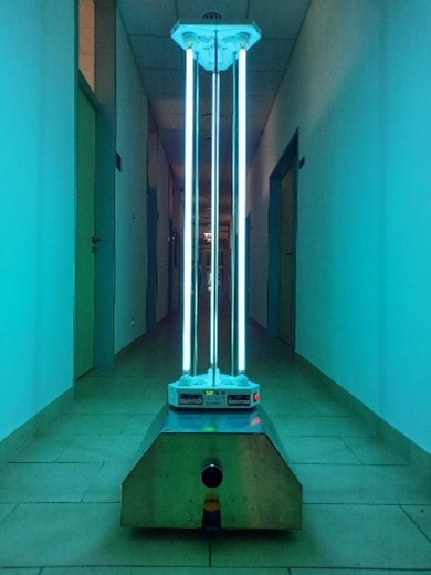 Autonomous disinfection robot prototype